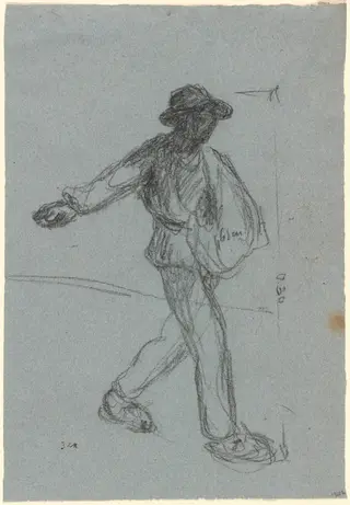 The Sower, by Jean François Millet, chalk, 1844