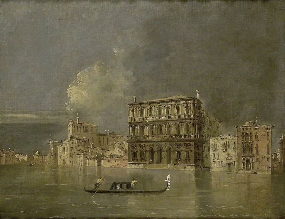 The Grand Canal with the Palazzo Corner della Ca' Grande, detail