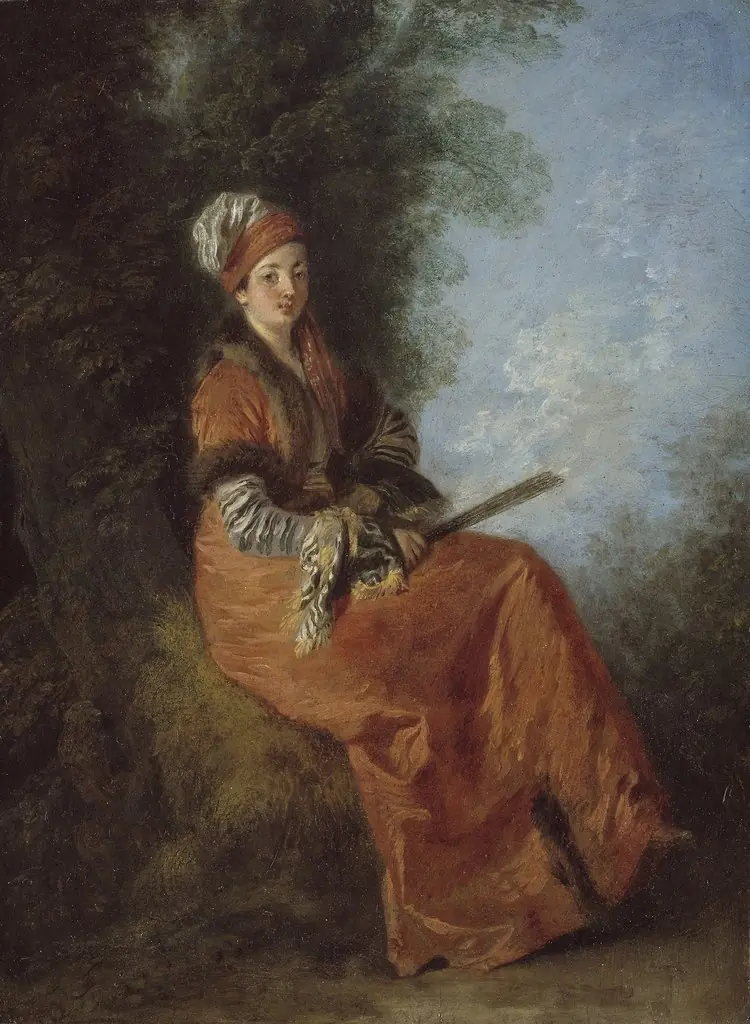 The Dreamer, by Jean Antoine Watteau, oil, 1713