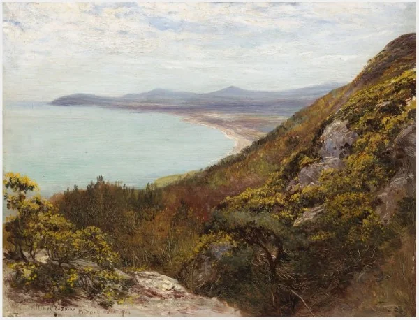 Killiney Bay, Looking towards Bray, detail