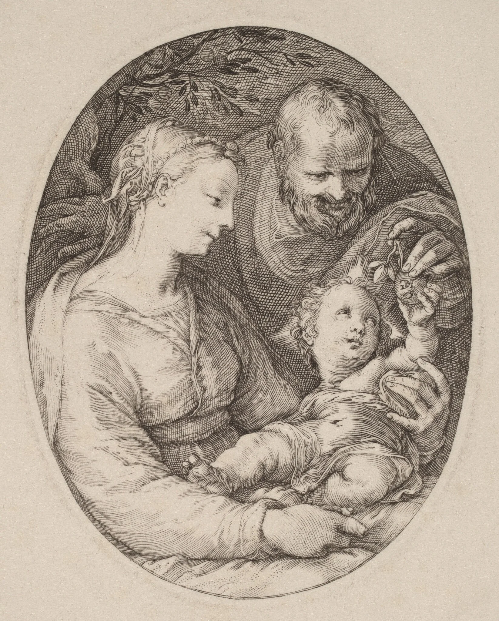 The Holy Family, detail