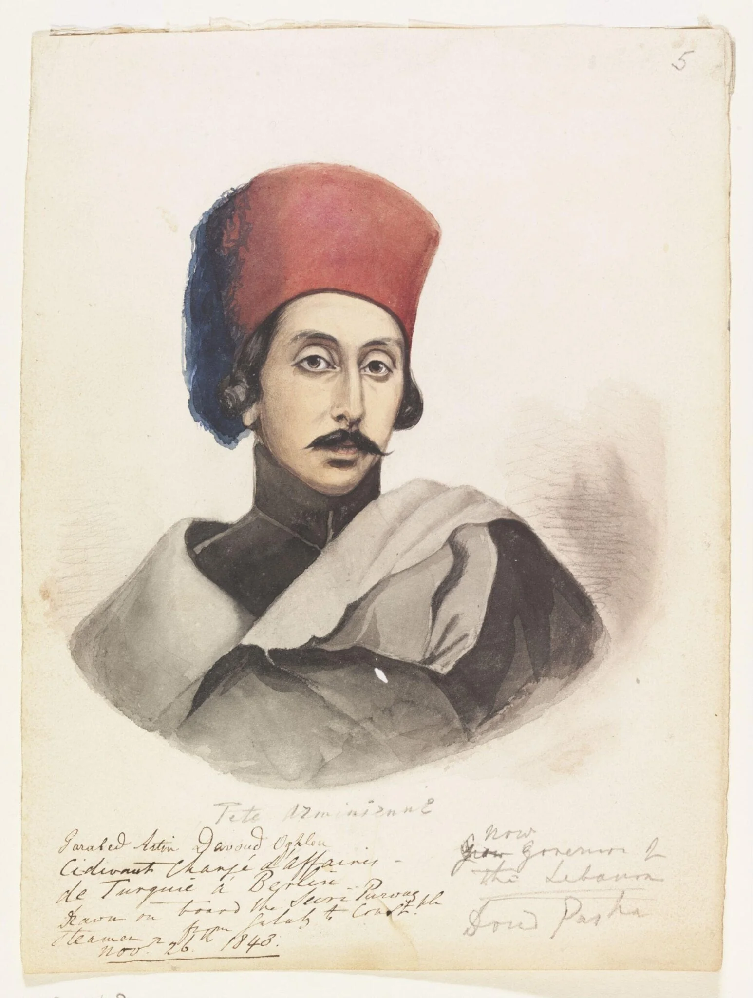 Garabed Artin Davoud Oghlou Ci-devant Chargé daffaires de Turquie à Berlin, detail