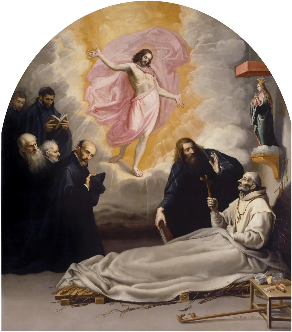The Death of the Venerable Odón de Novara, by Vincenzo Carducci, oil, 1632