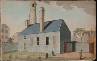 A view of the round tower of Michael of Pole in the city of Dublin [...], by Gabriel, ca.1729-1817 Beranger, unspecified, 1790