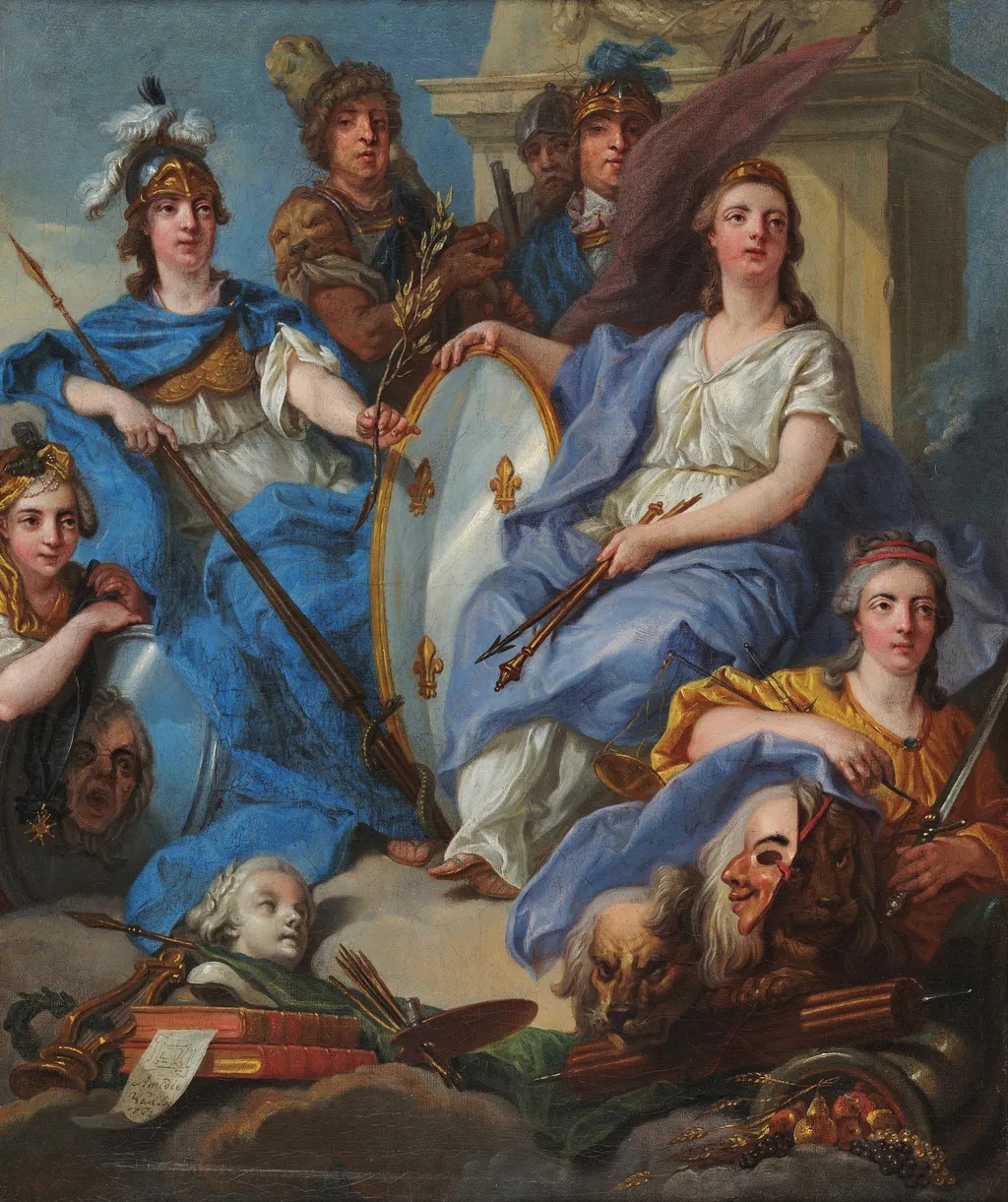 Allegory of the Family Pact, by Charles Amédée Philippe Van Loo, unspecified, 1762