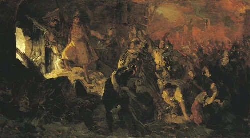 Zrínyi's Charge, detail