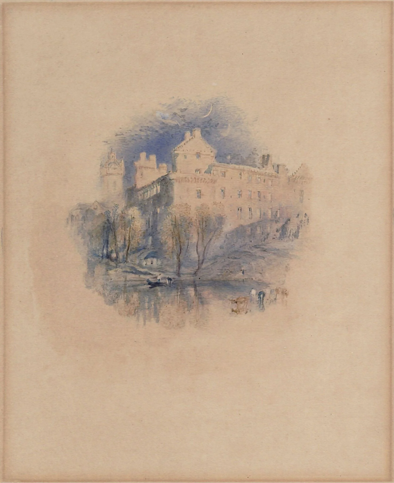Vignette: Linlithgow Palace by Moonlight, detail