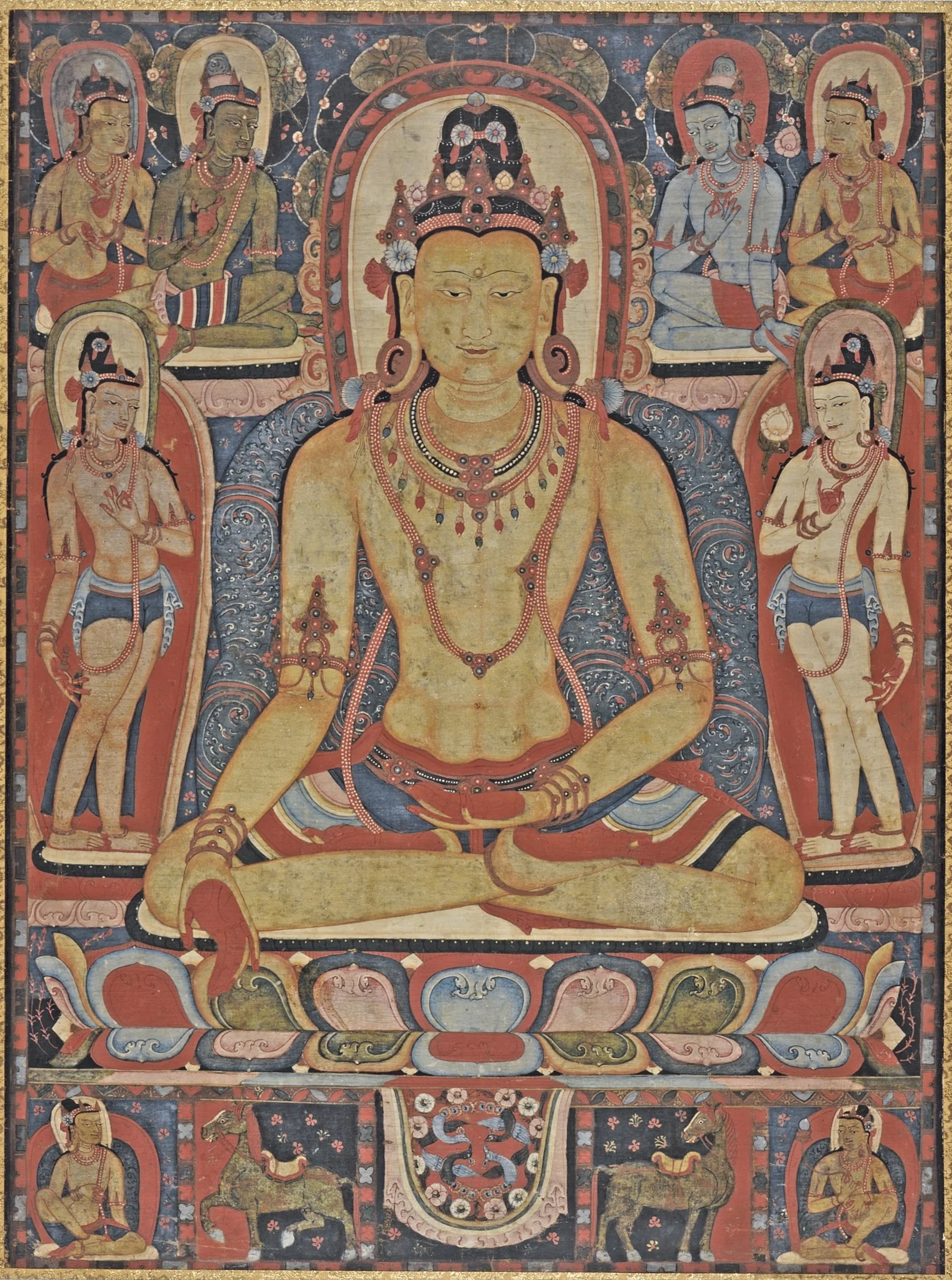 The Jina Buddha Ratnasambhava, detail