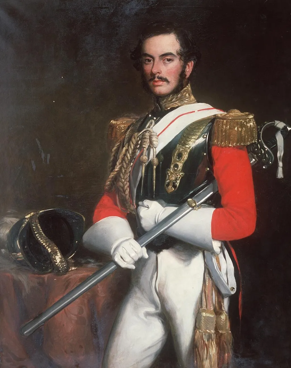 Arthur Walsh, 2nd Baron of Ormethwaite, by Francis Grant, oil, 1847