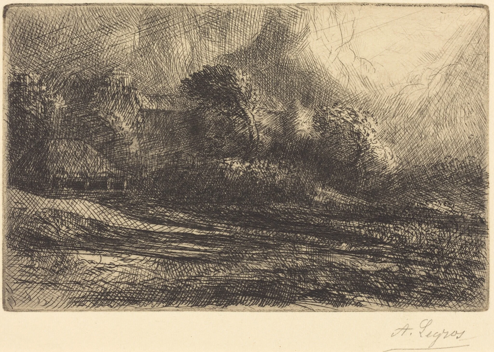 Chailli Seen in a Storm (Chailli: Effet d'orage), detail