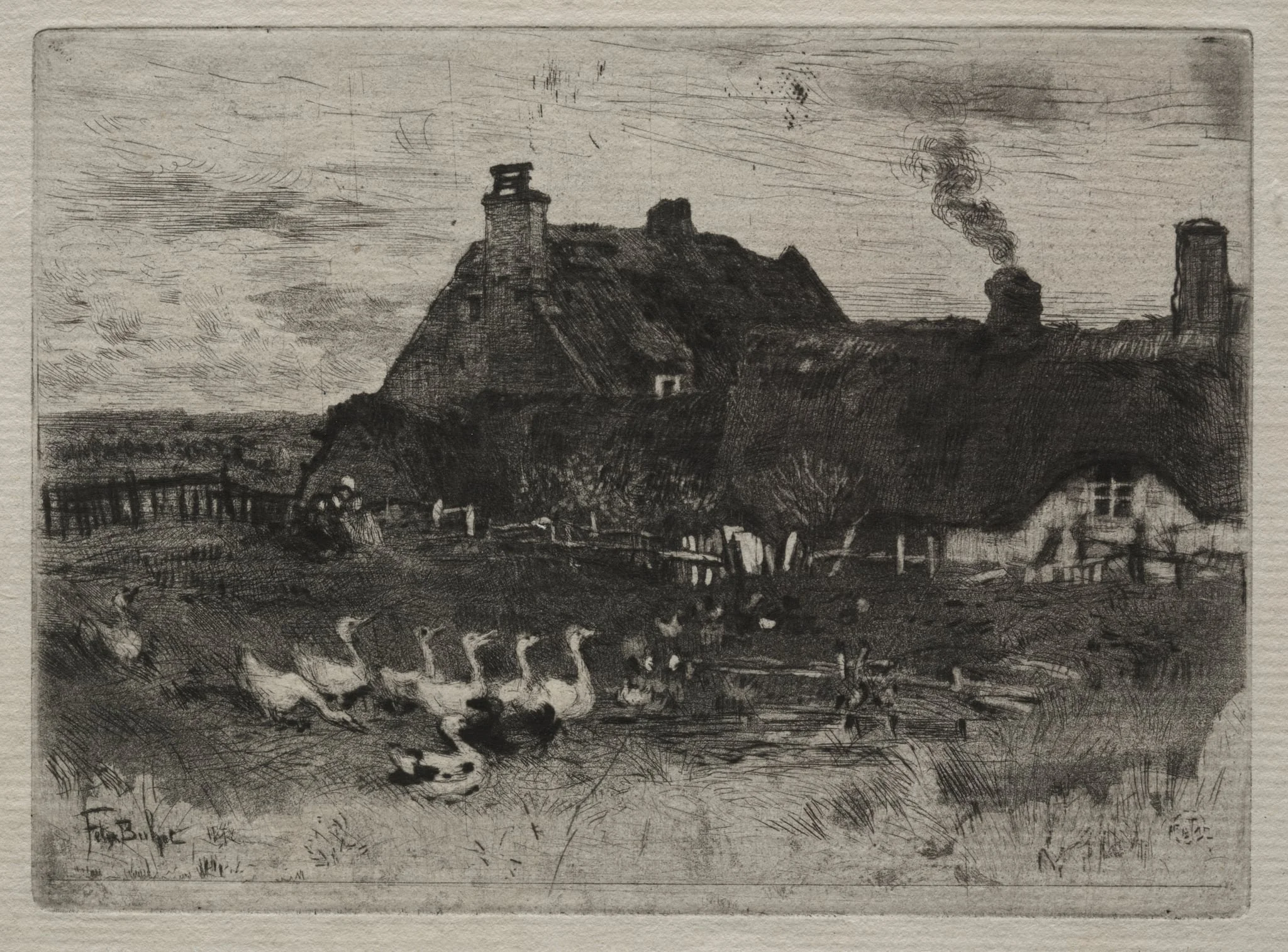 Thatched Cottages, detail