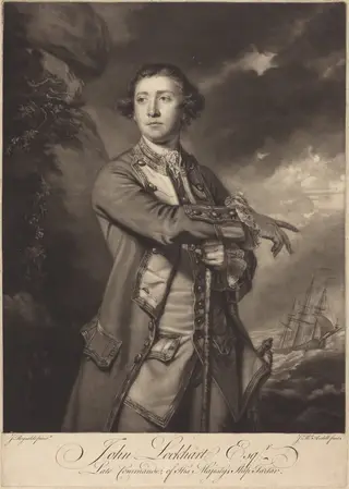James Lockhart, by James McArdell, ink, 1760