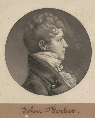 John Goddard, by Charles B. J. Févret de Saint-Mémin, ink, 1804