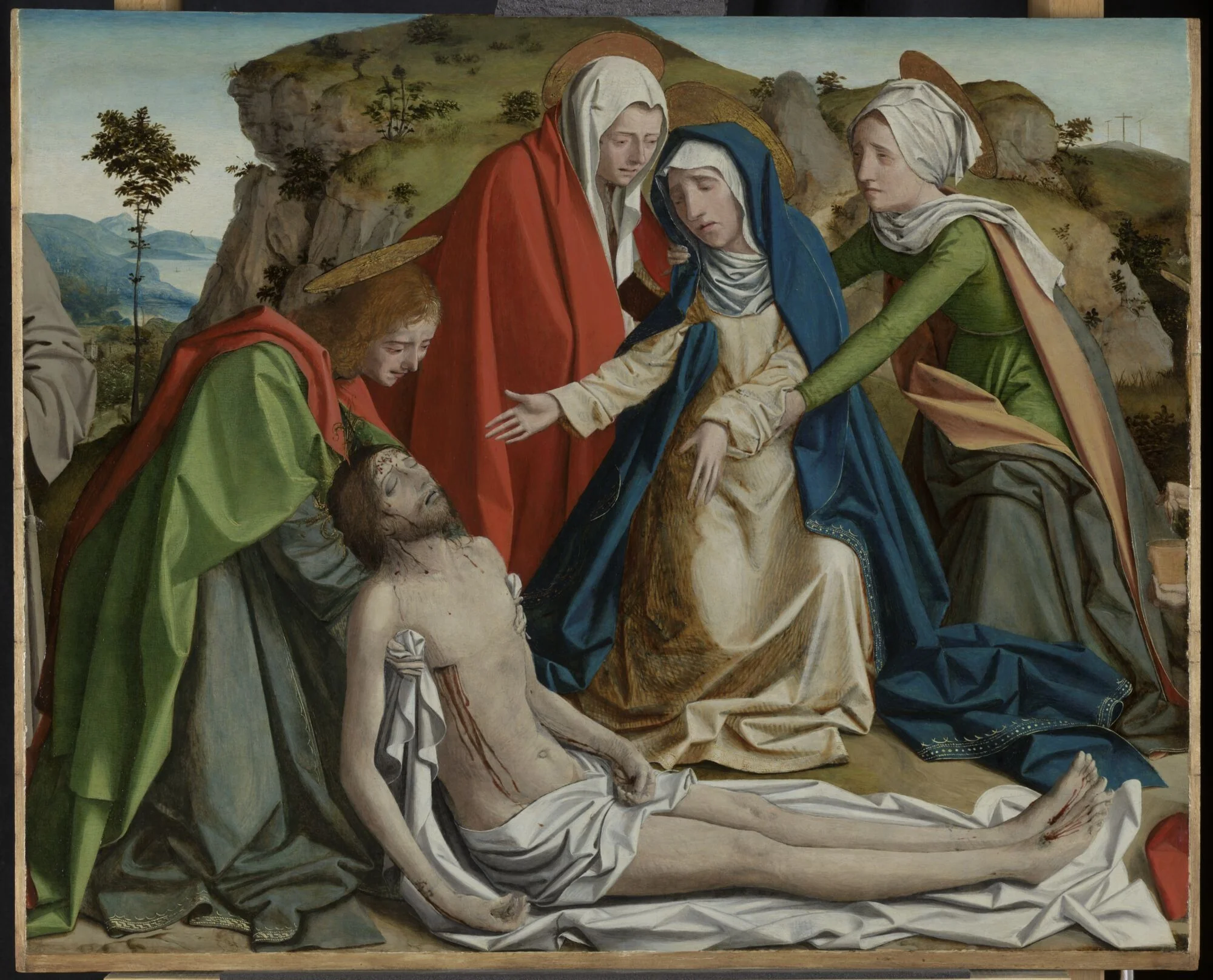 The Lamentation over the Dead Christ, detail