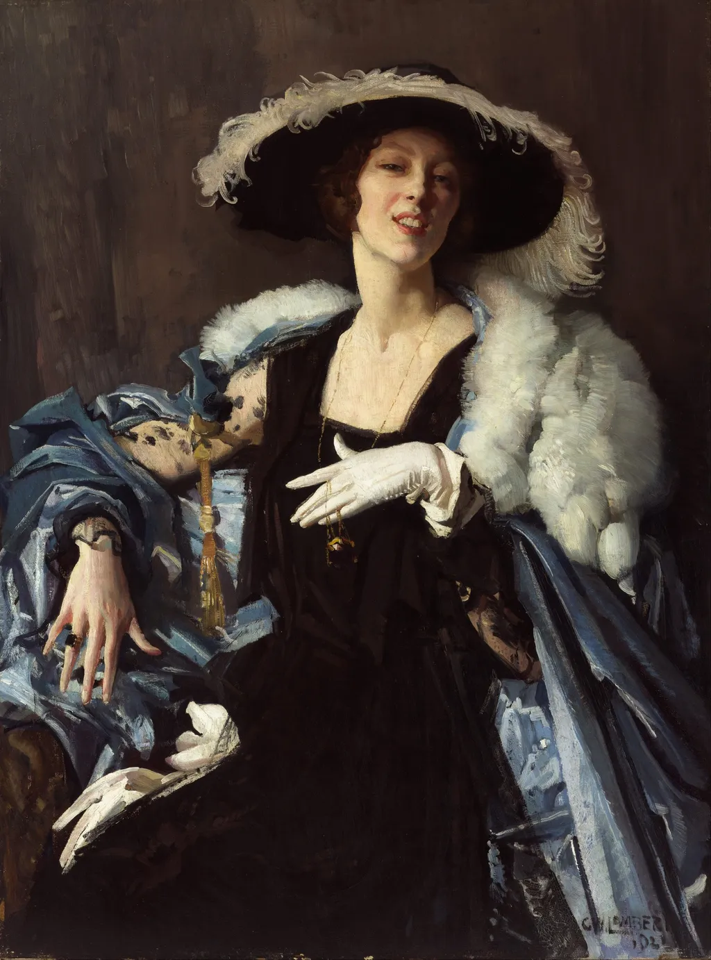 The white glove, by George Washington Lambert, oil, 1921