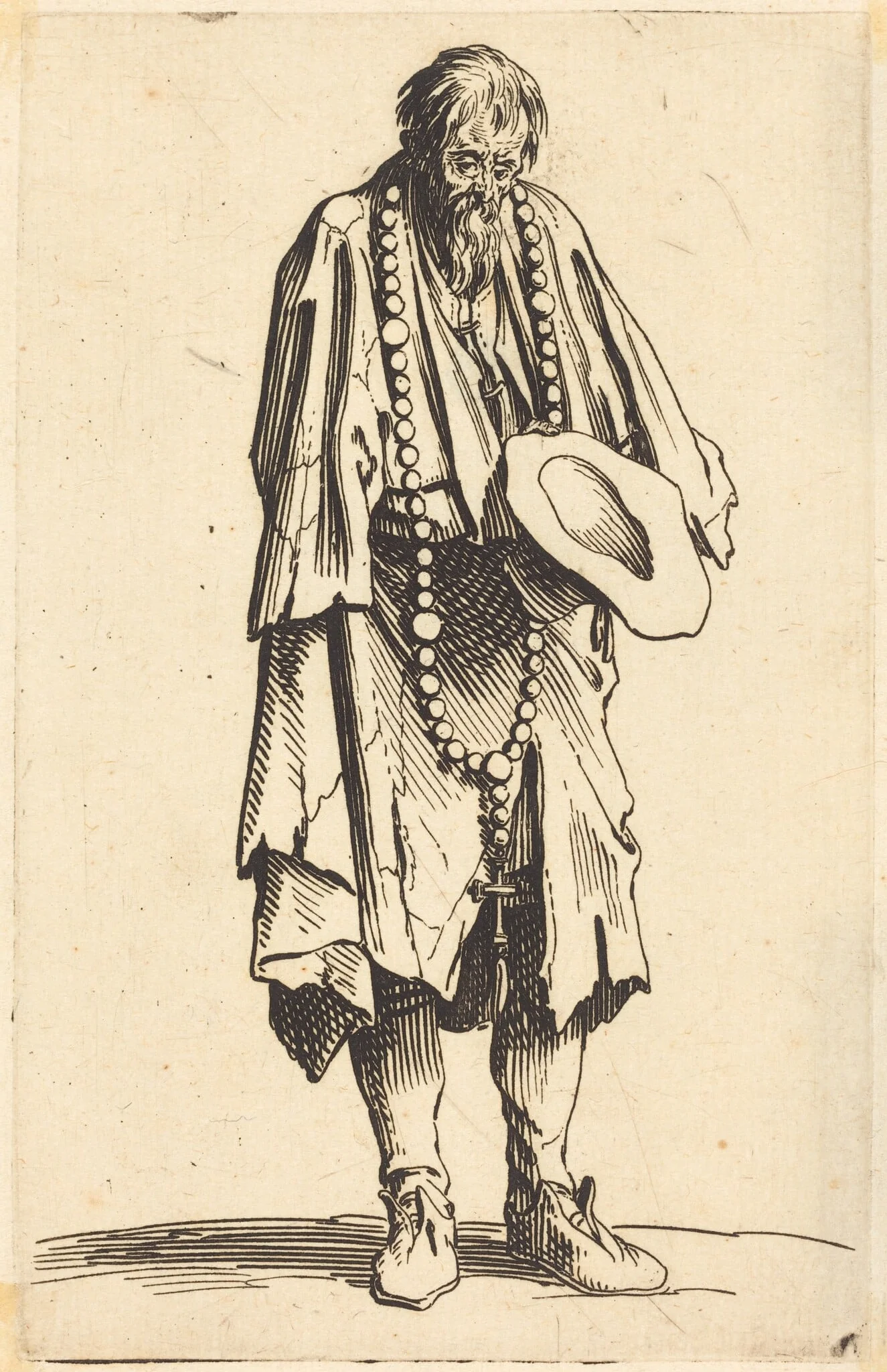 Beggar with Rosary, detail