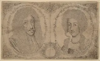 Leopold I and Eleanor of Austria, by Johann Michael Puchler, ink, 1650