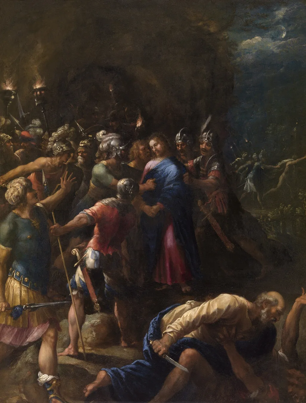 The Kiss of Judas, by Hans Rottenhammer, oil, 1625