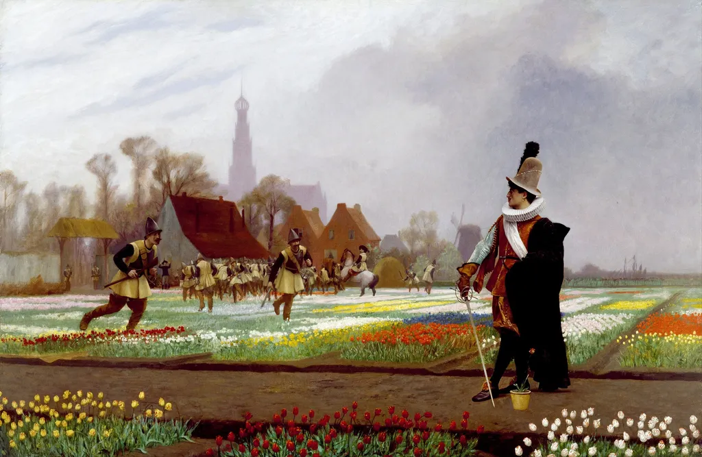 The Tulip Folly, by Jean Léon Gérôme, oil, 1892