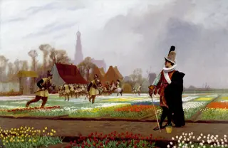 The Tulip Folly, by Jean Léon Gérôme, oil, 1892