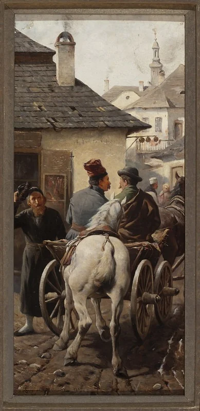 To the town, detail