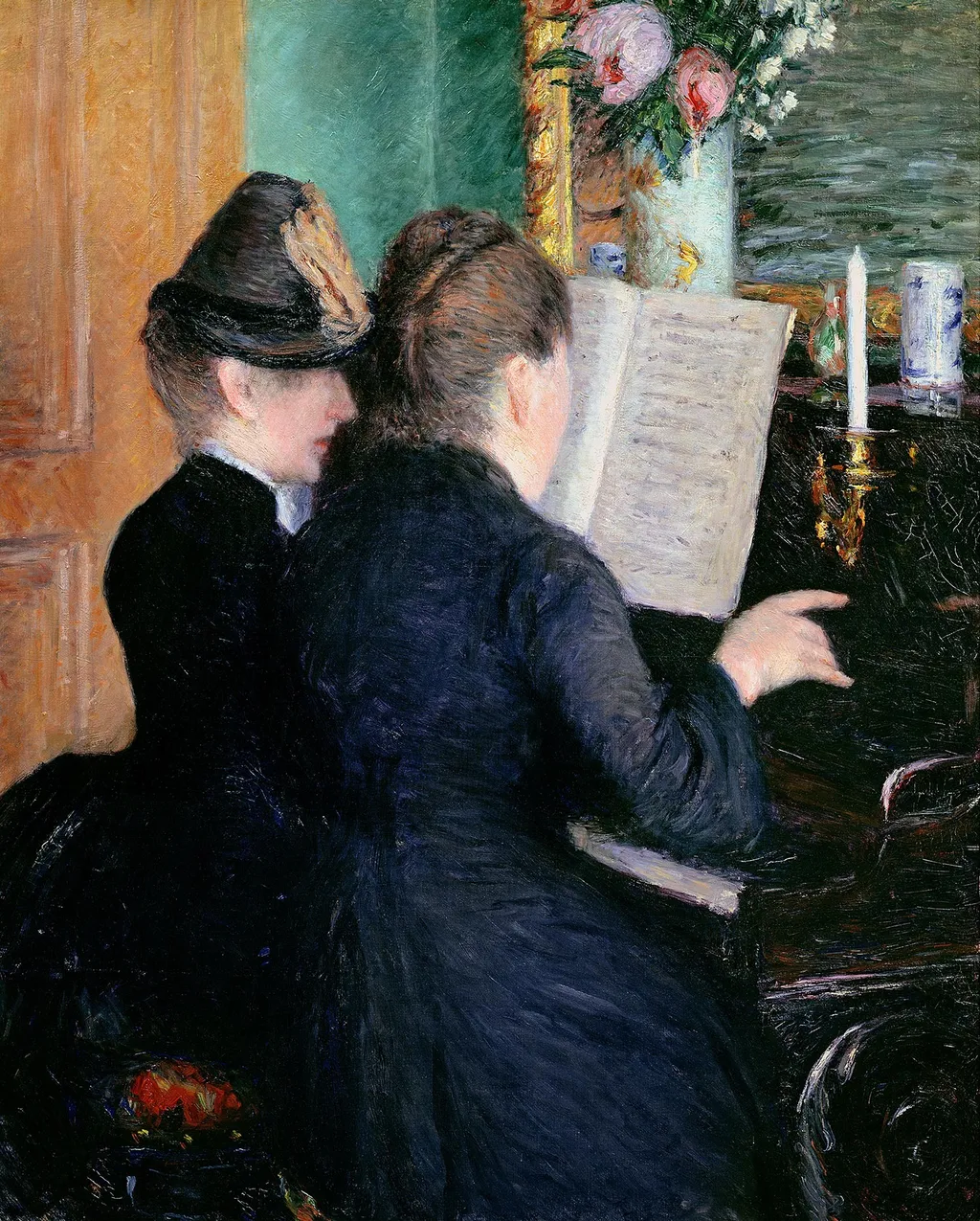 The Piano Lesson, by Gustave Caillebotte, oil, 1890