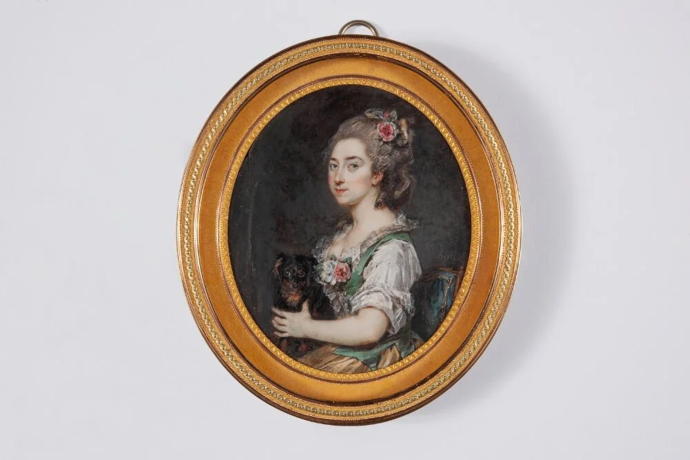Marie Victoire Gobin (b. 1753), Countess de la Serre, detail