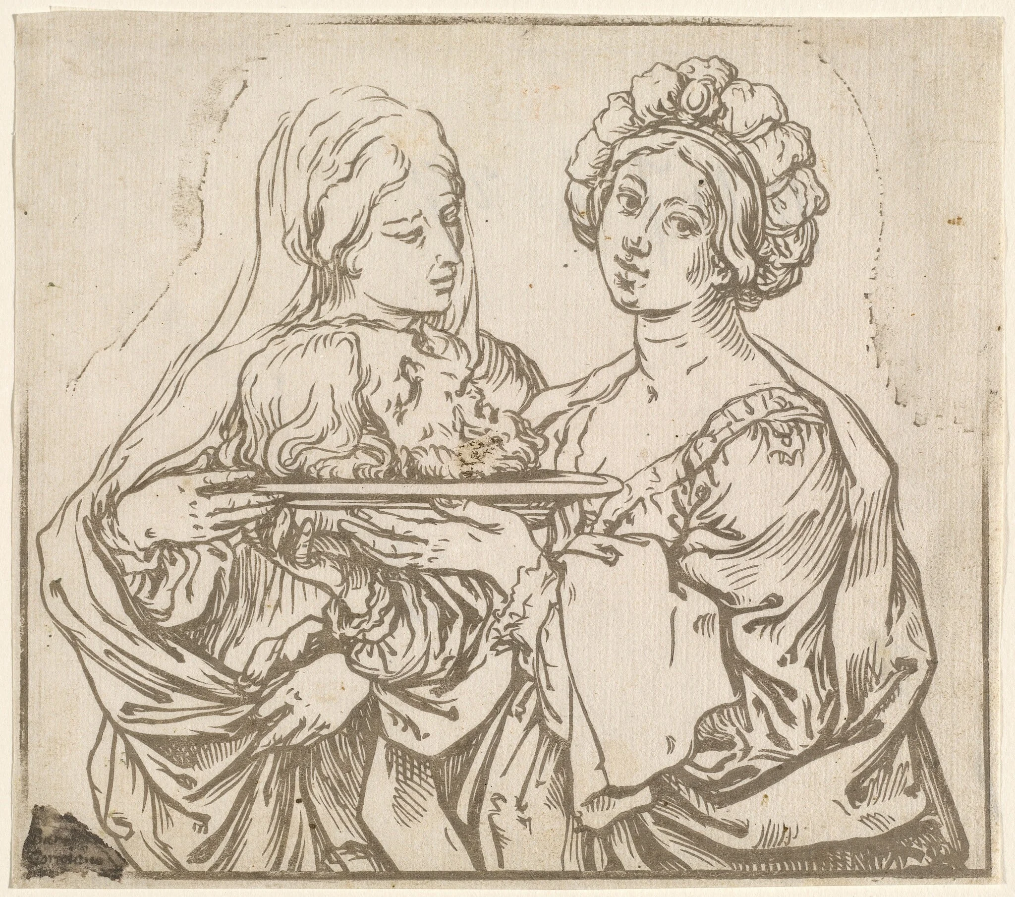 Herodias and Salome, detail
