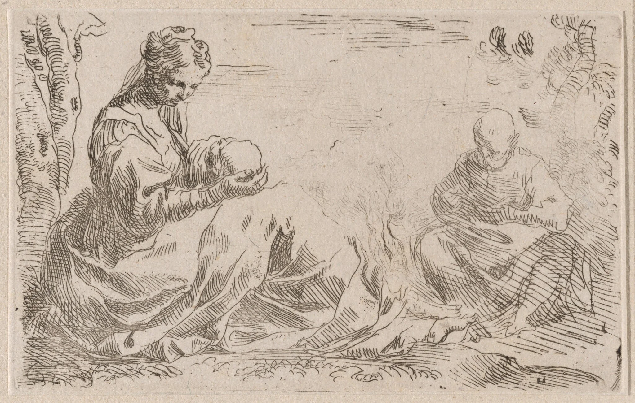 Rest on the Flight into Egypt, detail