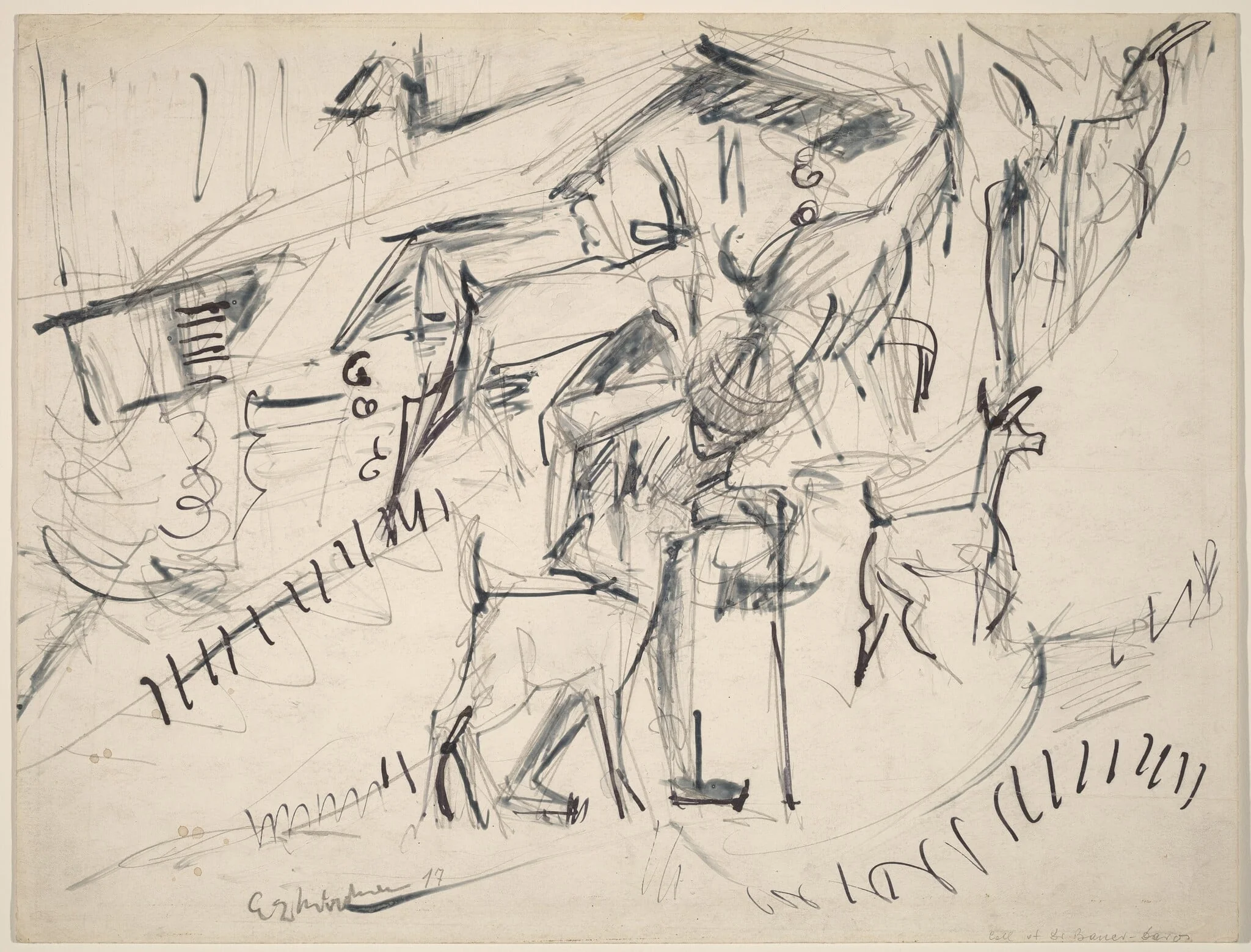 Goatherd with Goats, detail