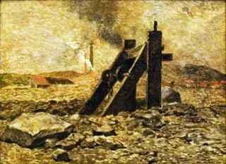 Abandoned shaft, by Constantin Meunier, oil, 1878