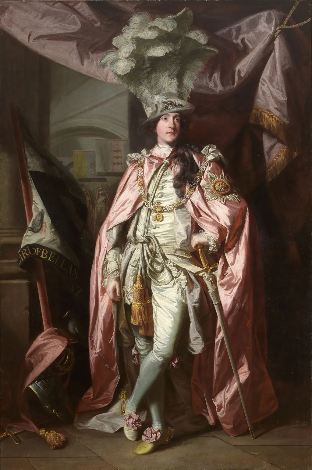 Portrait of Charles Coote, 1st Earl of Bellamont (1738-1800), in Robes of the Order of the Bath, by Joshua Reynolds, oil, 1773