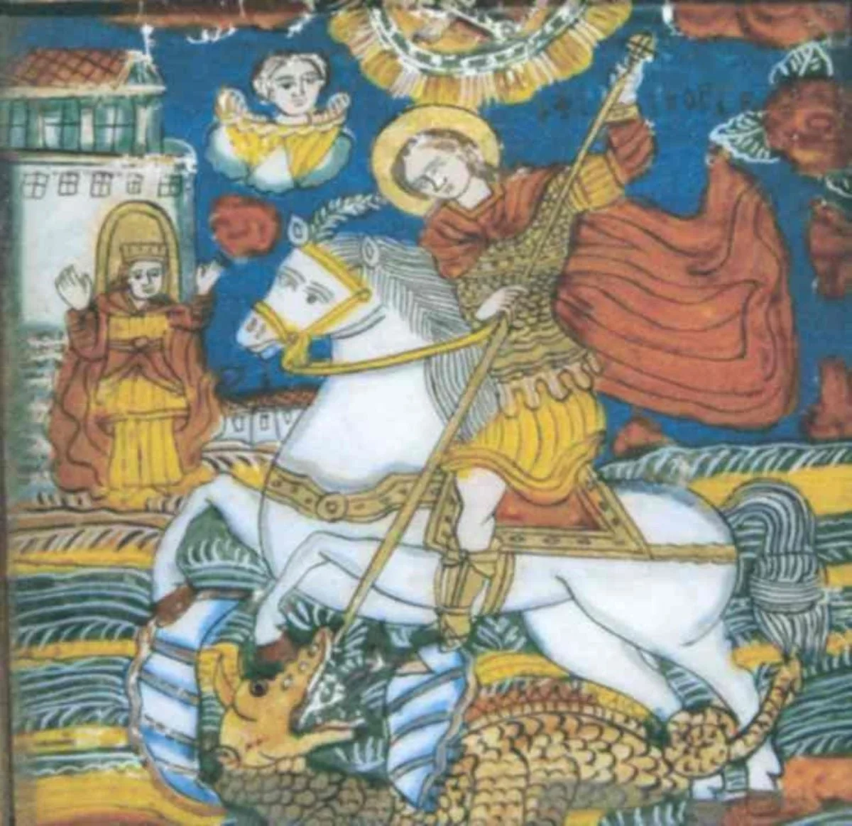Arhanghelii Mihail și Gavril, detail
