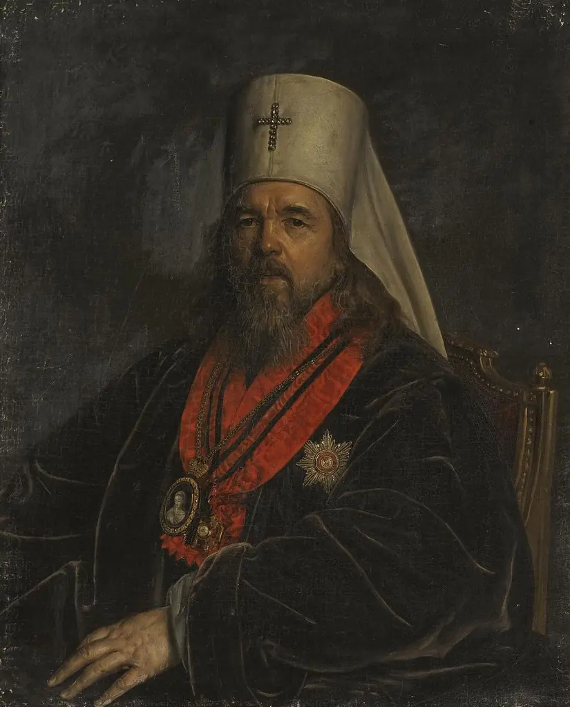 Portrait of Metropolitan Seraphim, whose secular name was Stefan Vasilievich Glagolevsky, by Alexander Varnek, oil, 1822