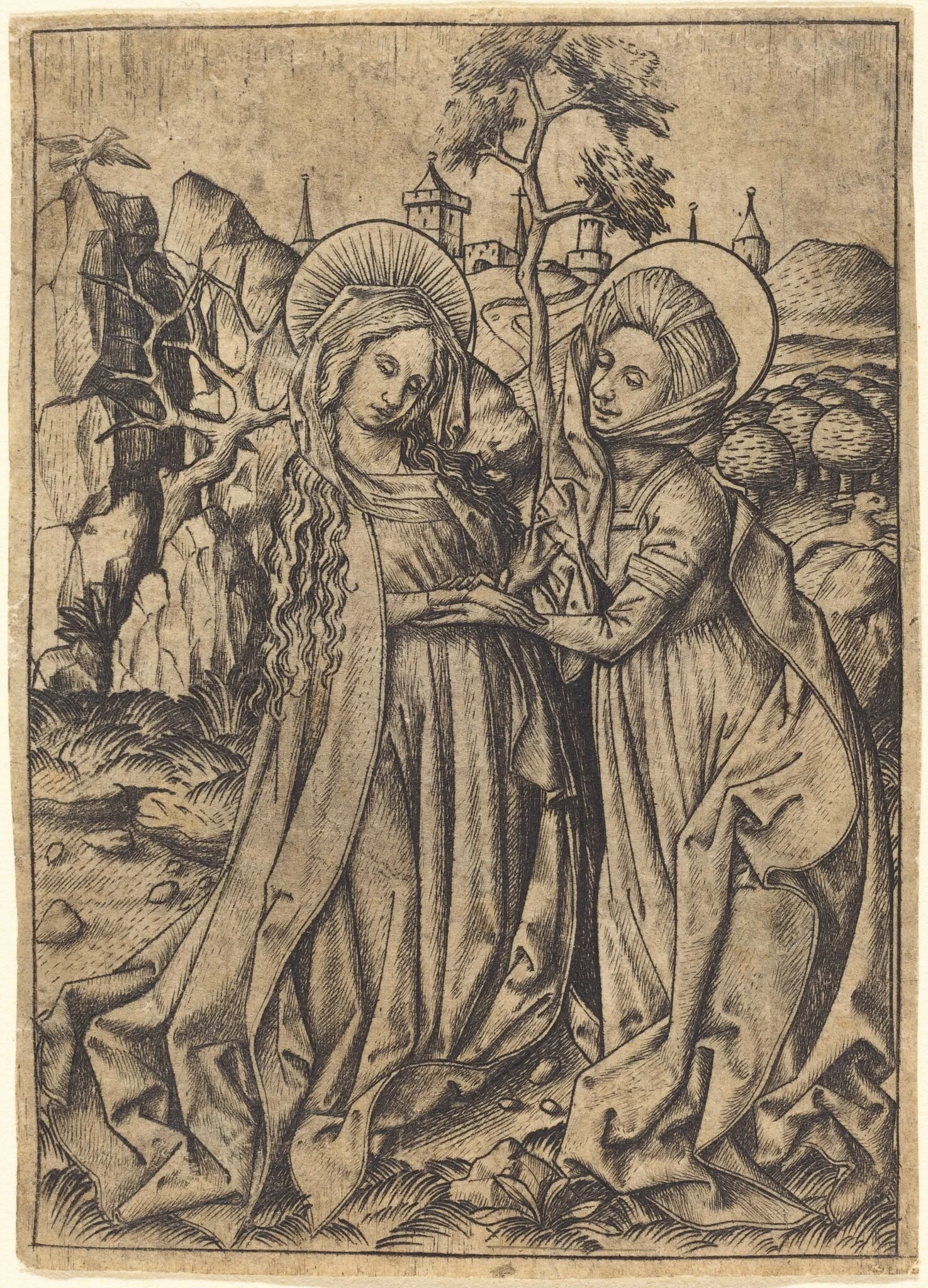 The Visitation, detail