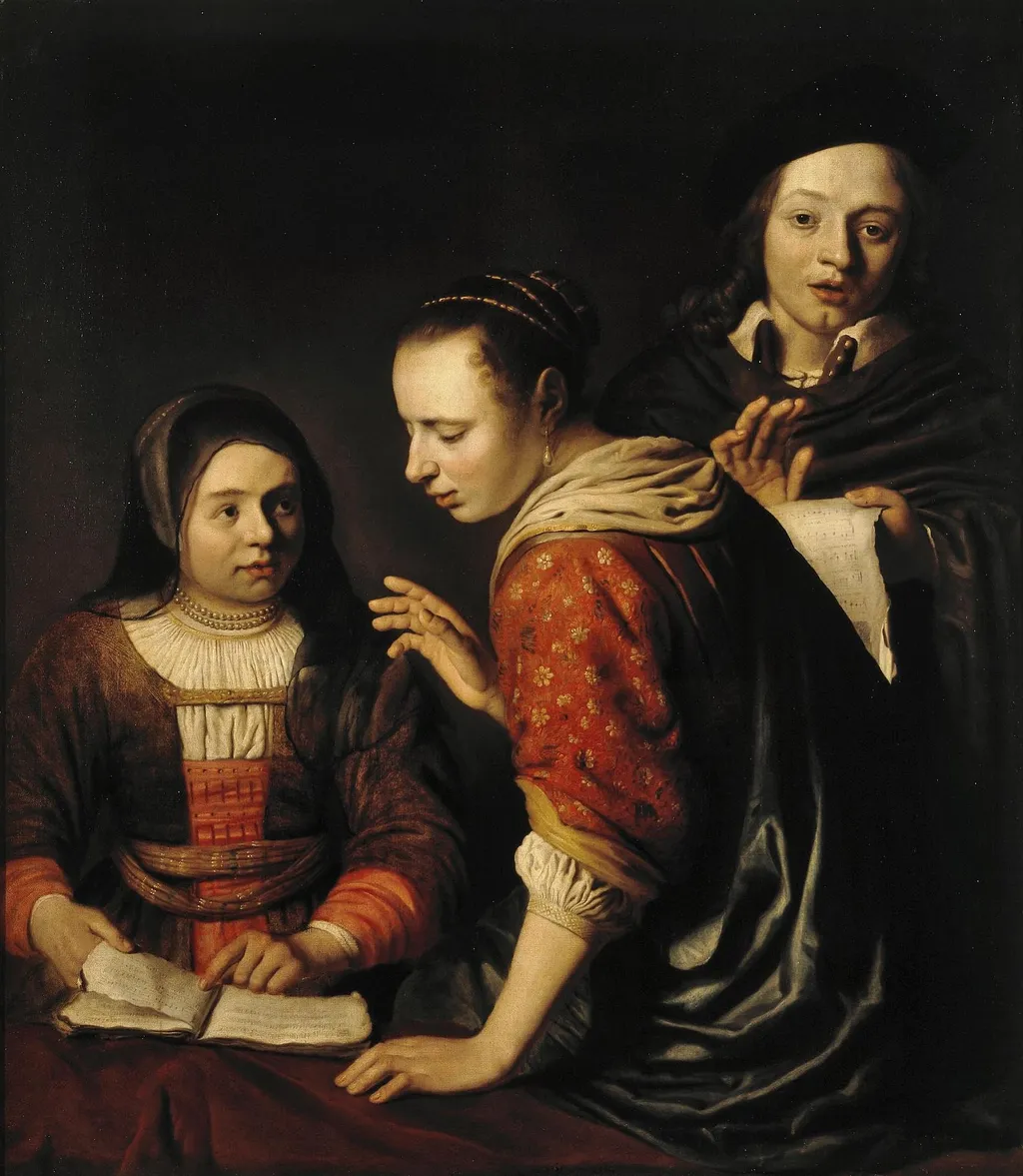 Concert, by Herman van Aldewereld, oil, 1652
