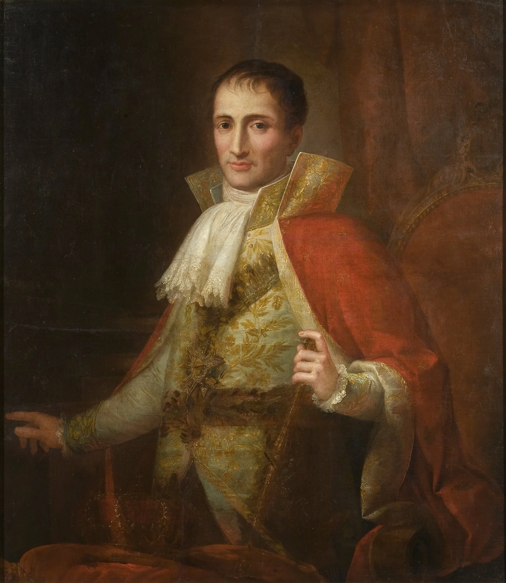 Portrait of King Joseph I, detail