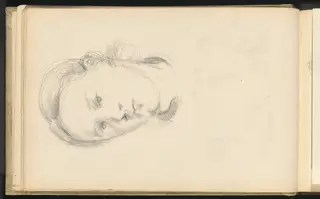 Head of a Young Woman, by Paul Cézanne, graphite, 1880