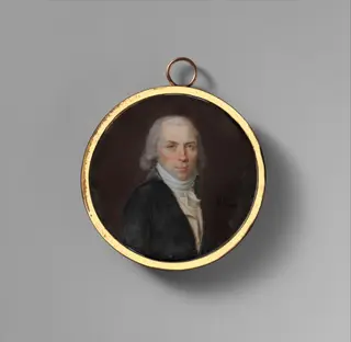 Portrait of a Man, by Jeanne-Philiberte Ledoux, unspecified, 1796