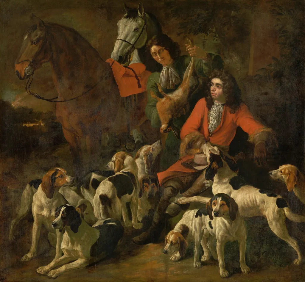 Return from the hunt, by Jan Baptist Boel the Younger, oil, 1644