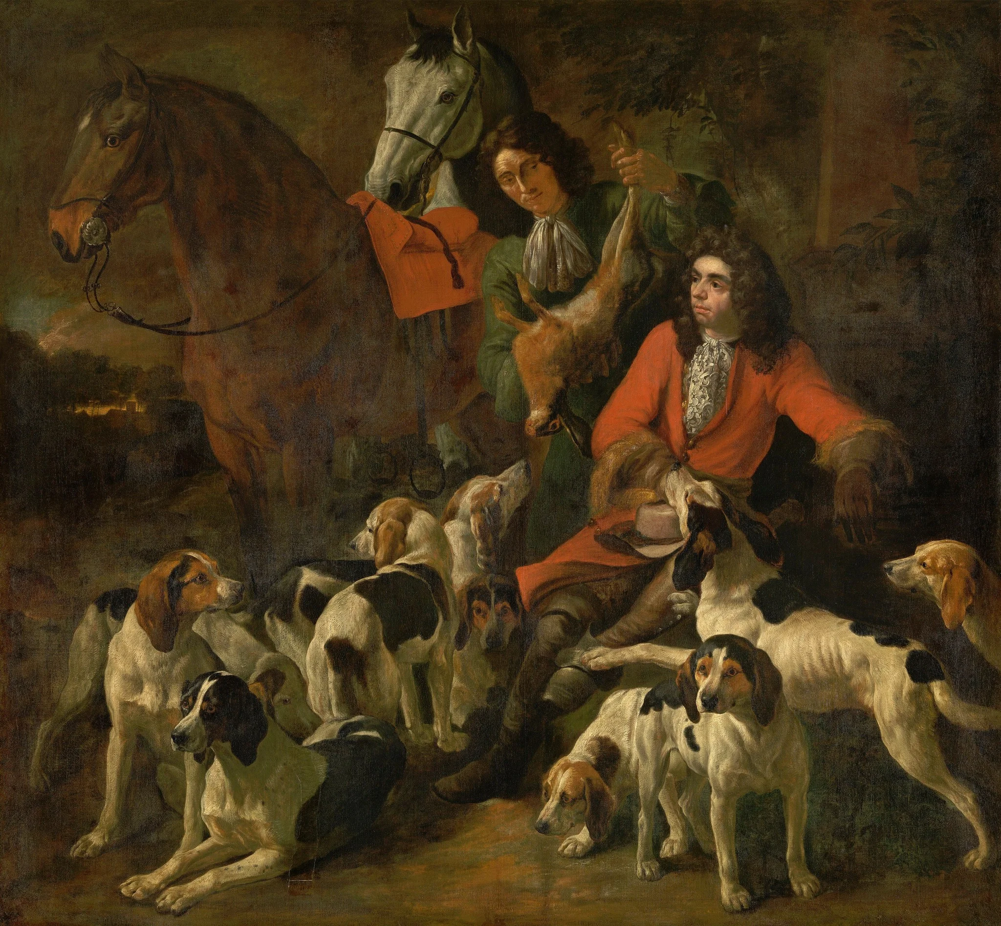 Return from the hunt, detail