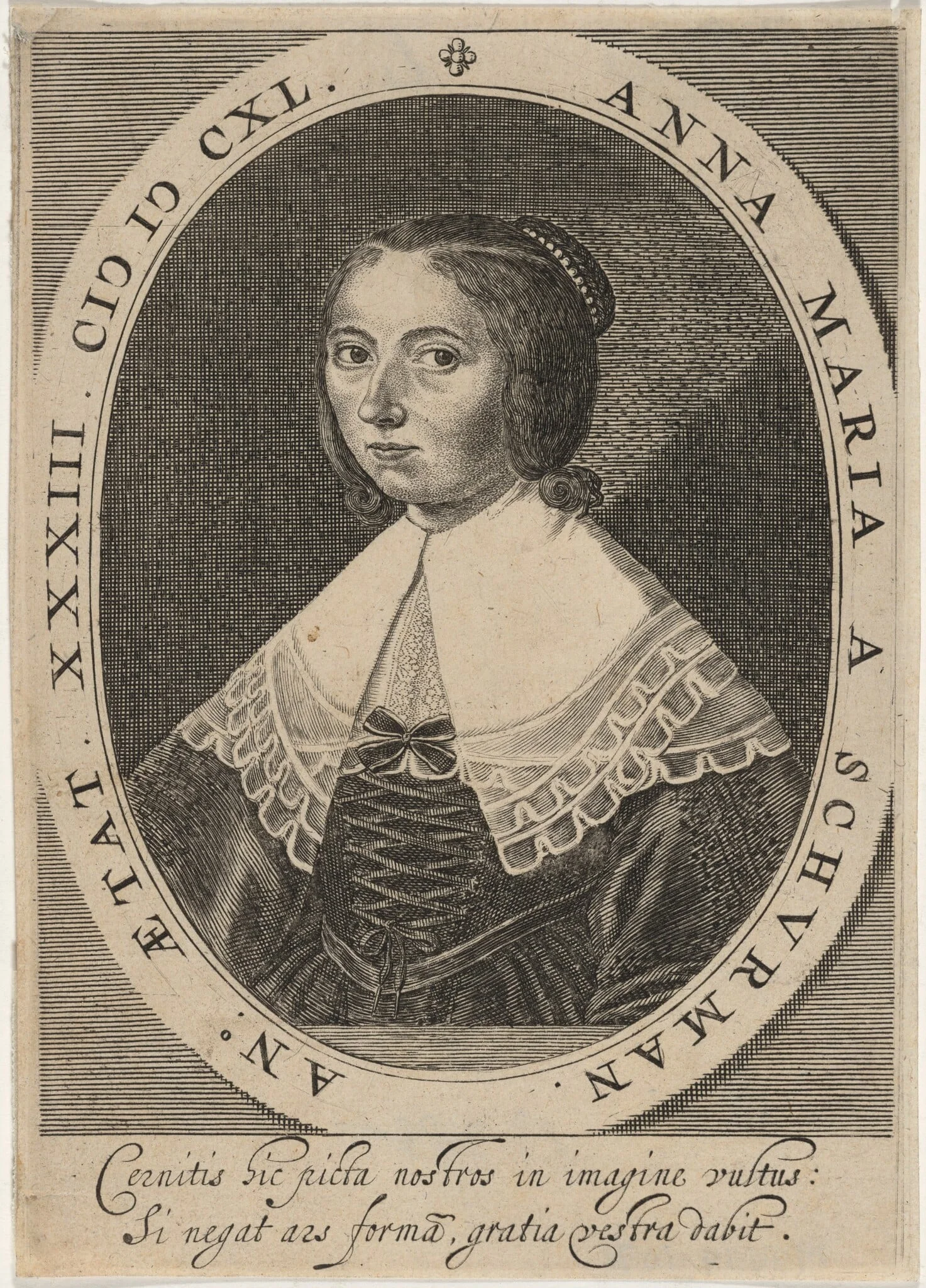 Anna Maria van Schurman, detail