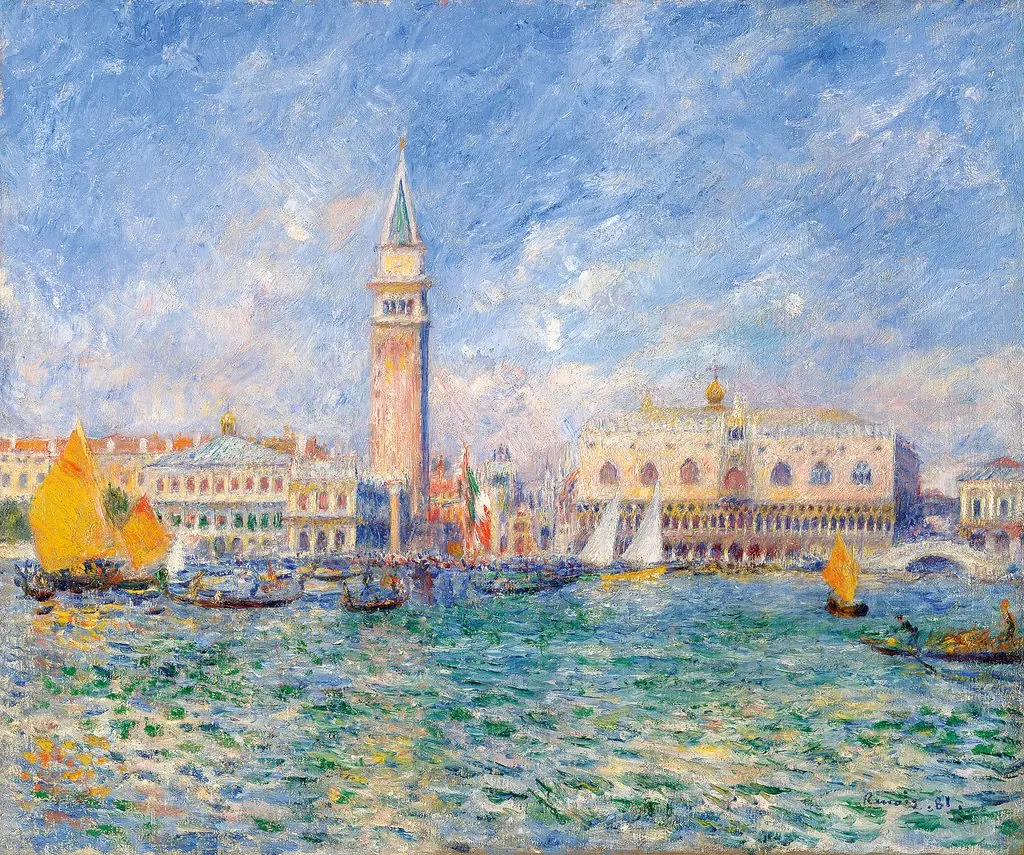 Venice, the Doge's Palace, by Auguste Renoir, oil, 1891