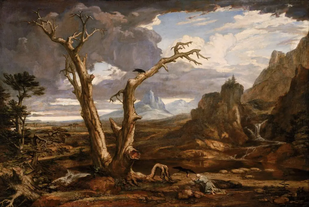 Elijah in the Desert, by Washington Allston, oil, 1818