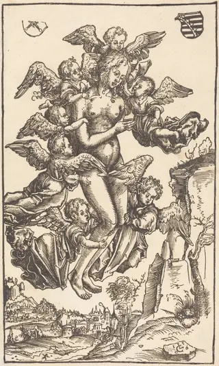 The Ecstasy of Saint Mary Magdalene, by Lucas Cranach the Elder, ink, 1506