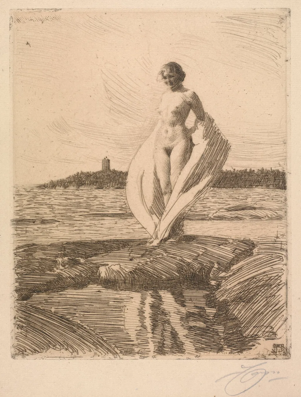 The Swan, by Anders Zorn, 1915