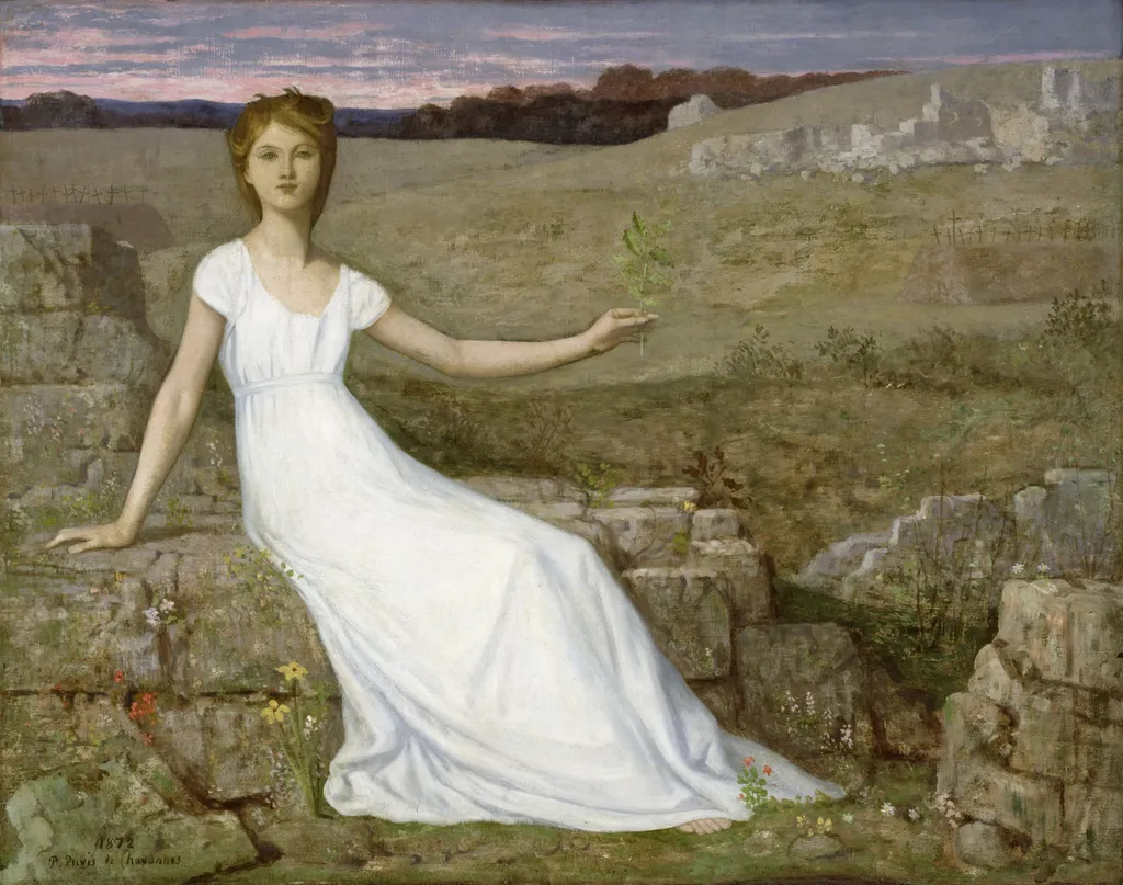 Hope, by Pierre Puvis de Chavannes, oil, 1872