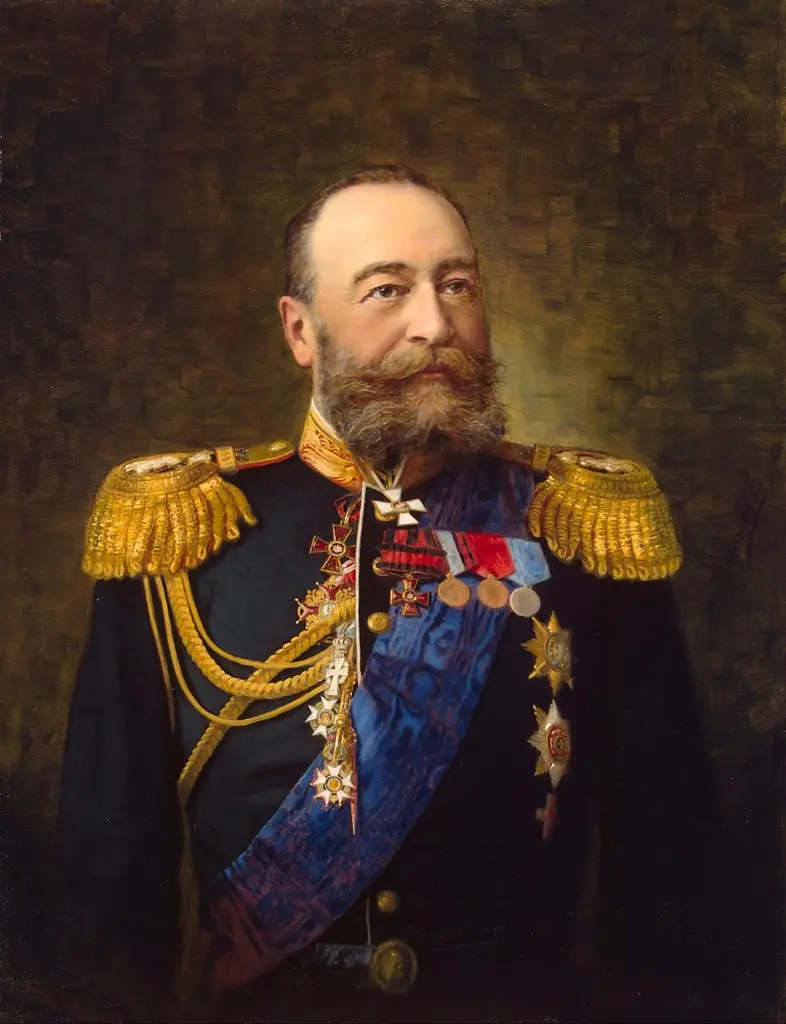 Portrait of Admiral E. I. Alexeyev, by Alexander Fedorovich Pershakov, oil, 1904