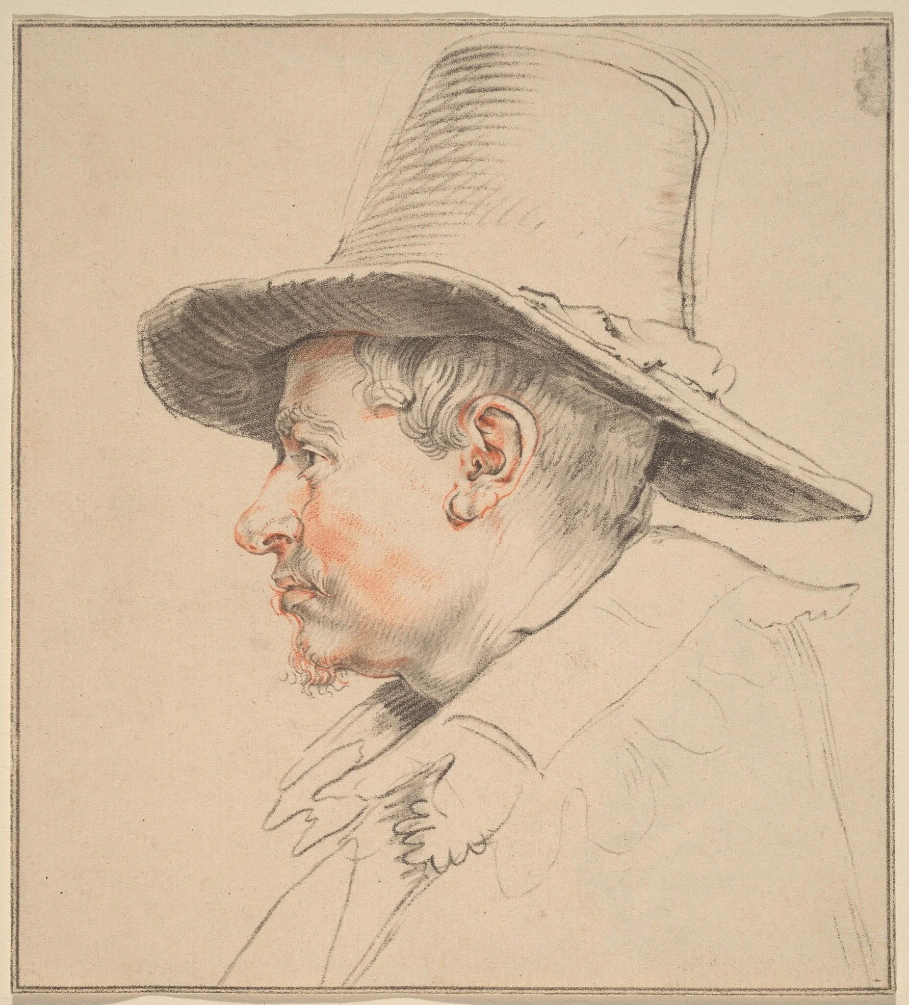 Salomon de Bray (formerly Jan van Goyen), detail