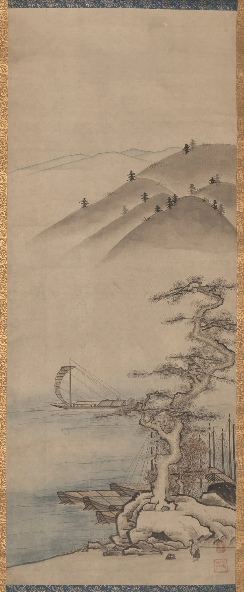Landscapes (one of a pair), detail